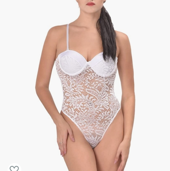 Ohyeahlady white one piece lingerie NWOT - Picture 2 of 13